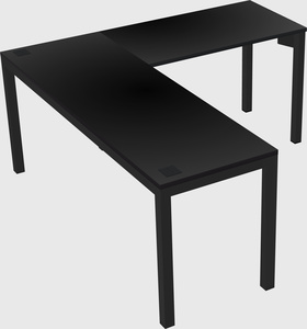 L-shaped desk