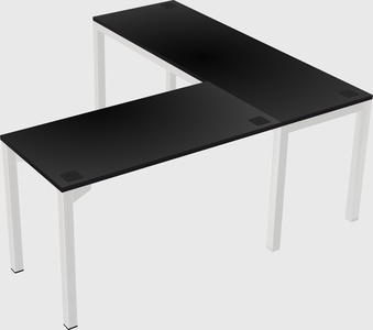 L-shaped desk