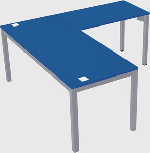 L-shaped desk