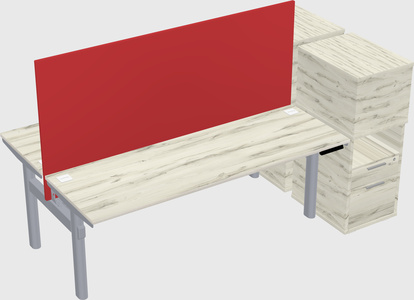 Shared electric desk + cabinet