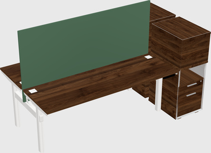 Shared electric desk + cabinet