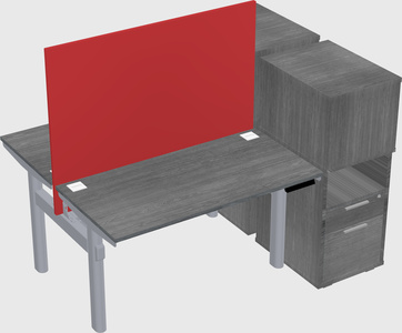 Shared electric desk + cabinet