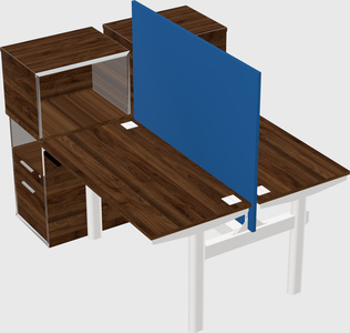 Shared electric desk + cabinet