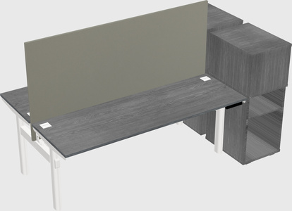 Shared electric desk + cabinet
