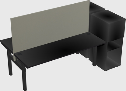 Shared electric desk + cabinet