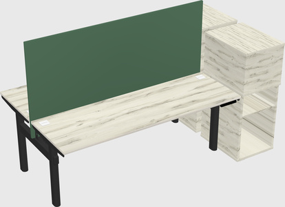 Shared electric desk + cabinet