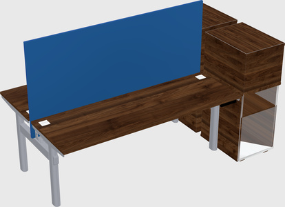 Shared electric desk + cabinet