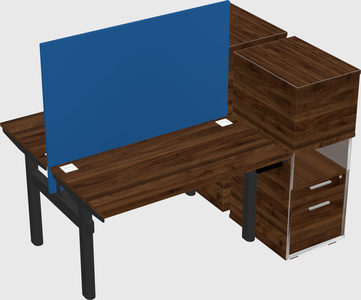 Shared electric desk + cabinet
