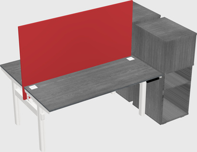 Shared electric desk + cabinet