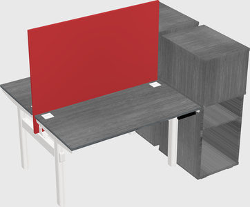 Shared electric desk + cabinet