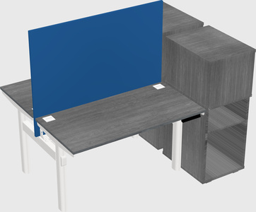 Shared electric desk + cabinet