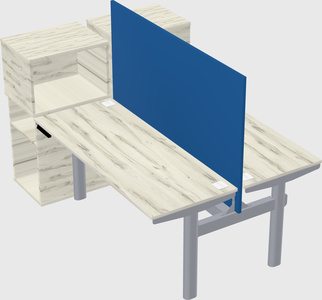Shared electric desk + cabinet
