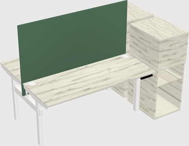 Shared electric desk + cabinet