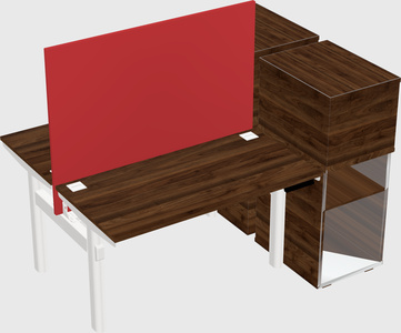 Shared electric desk + cabinet