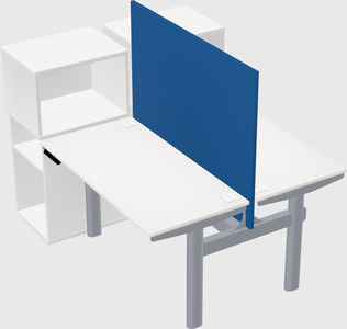 Shared electric desk + cabinet