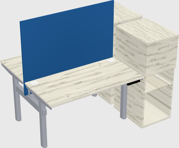 Shared electric desk + cabinet