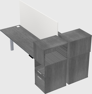 Shared electric desk + cabinet