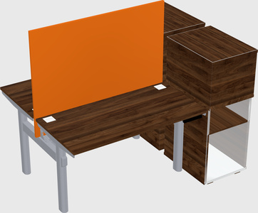 Shared electric desk + cabinet