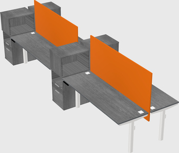 Shared electric desk + cabinet