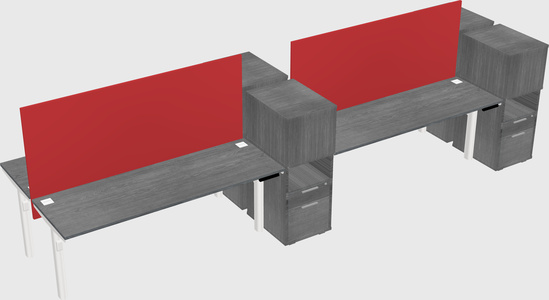 Shared electric desk + cabinet