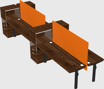 Shared electric desk + cabinet