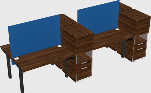Shared electric desk + cabinet