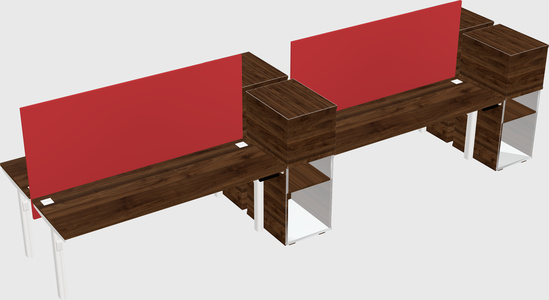 Shared electric desk + cabinet