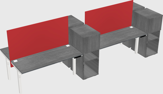 Shared electric desk + cabinet