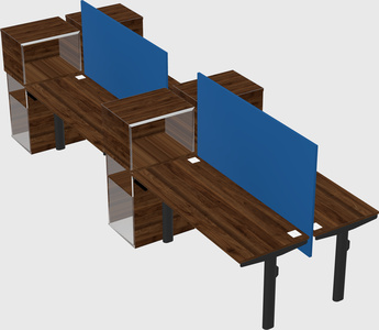 Shared electric desk + cabinet