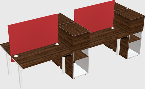 Shared electric desk + cabinet