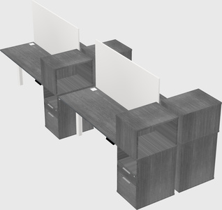 Shared electric desk + cabinet