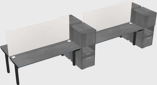 Shared electric desk + cabinet