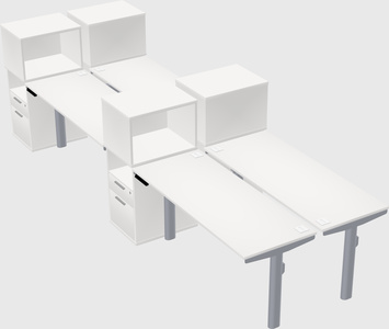 Shared electric desk + cabinet