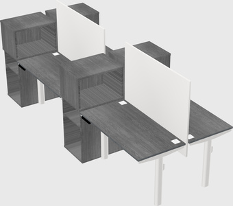 Shared electric desk + cabinet
