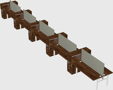 Shared electric desk + cabinet
