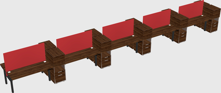Shared electric desk + cabinet