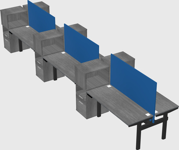 Shared electric desk + cabinet