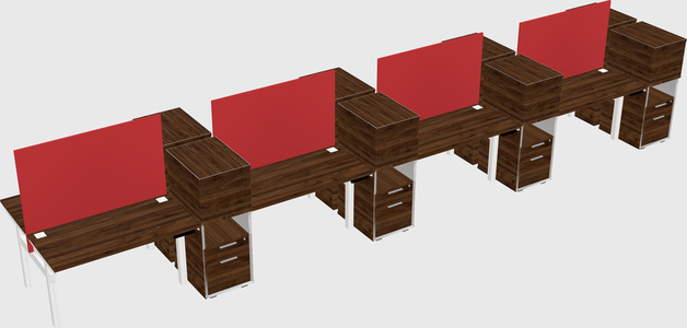 Shared electric desk + cabinet
