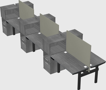 Shared electric desk + cabinet
