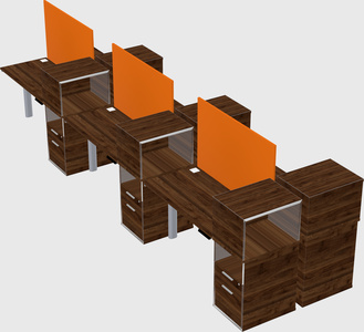 Shared electric desk + cabinet