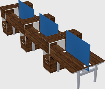 Shared electric desk + cabinet