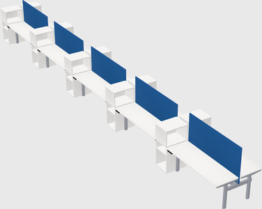 Shared electric desk + cabinet