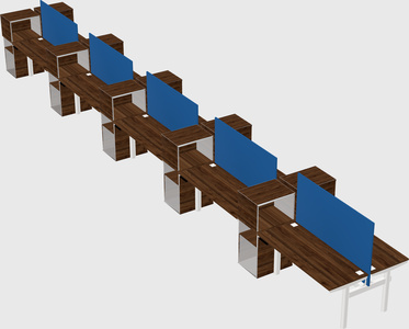 Shared electric desk + cabinet