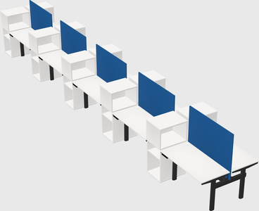 Shared electric desk + cabinet