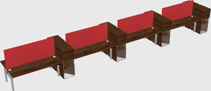Shared electric desk + cabinet