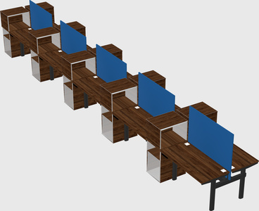 Shared electric desk + cabinet