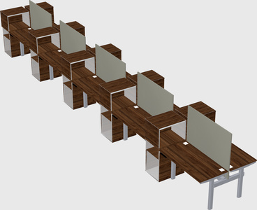 Shared electric desk + cabinet