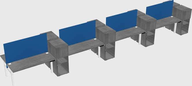 Shared electric desk + cabinet