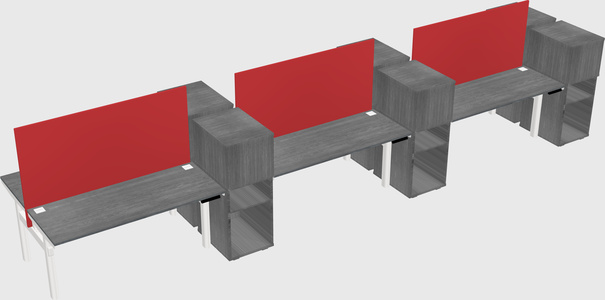 Shared electric desk + cabinet