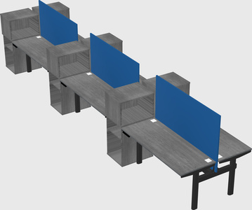 Shared electric desk + cabinet